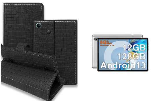 Книга-трансформер для планшета Facetel Q6, цвет Black Krokodil Black Киев