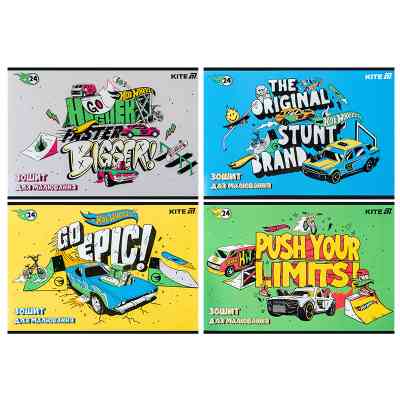 Альбом для малювання Kite Hot Wheels, 24 аркуша (HW25-242) Вінниця