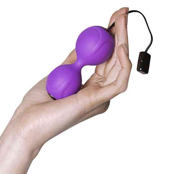 Вагинальные шарики с вибрацией Adrien Lastic Kegel Vibe Purple, диаметр 3,7см Sex Aura Киев