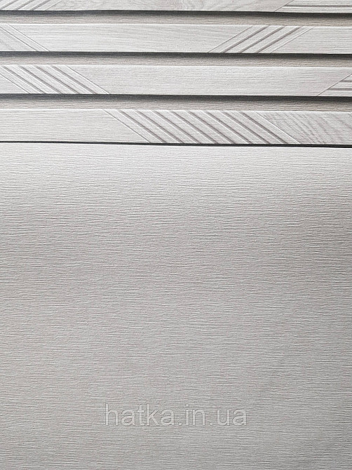 Обои метровые виниловые на флизелине Sintra Structure однотонные под ткань тонкая полоска серые с беж 524343 Киев - изображение 3