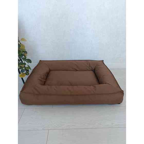 Водонепроникний лежак лежанка спальне місце для тварин зі знімним чохлом коричневий 10074 L (90см) Київ