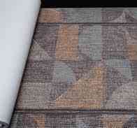 Шпалери метрові вінілові на флізеліні Rasch Clas геометрія фігури смуги сірі коричневі Київ