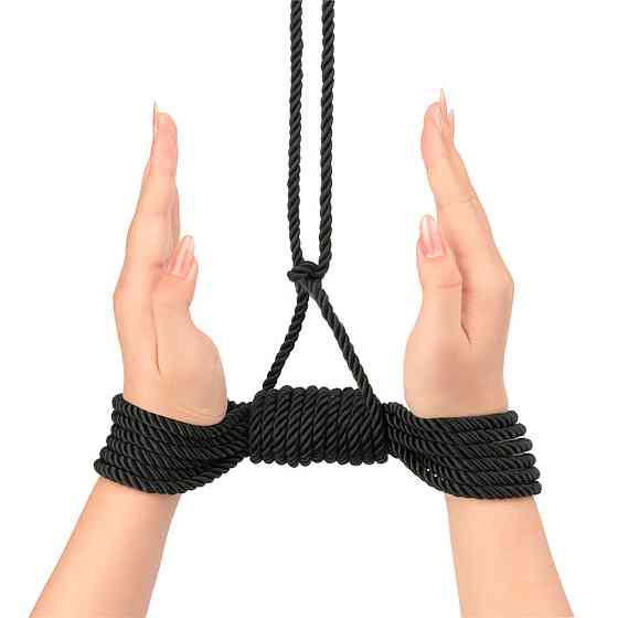 Мотузка - Rebellion Reign Black Bondage Rope, 10 м Sex Aura Київ