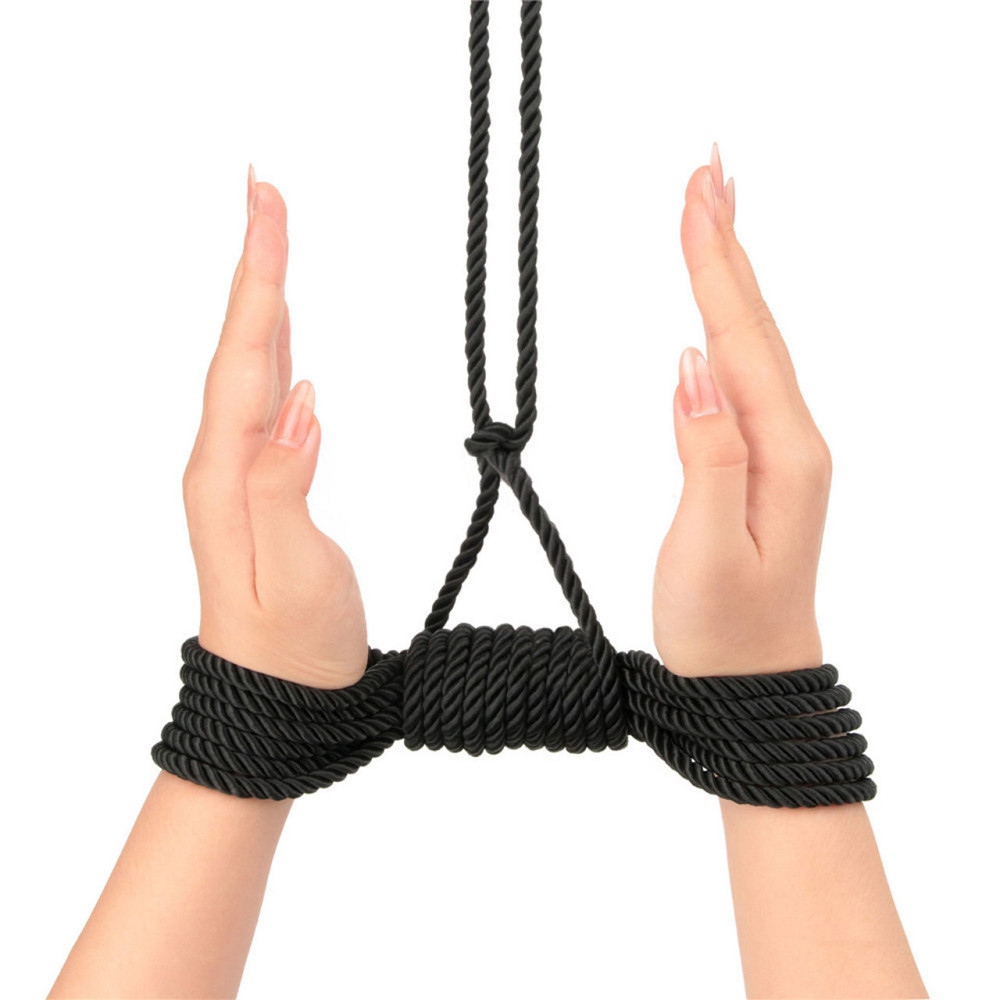 Мотузка - Rebellion Reign Black Bondage Rope, 10 м Sex Aura Київ - фото 4