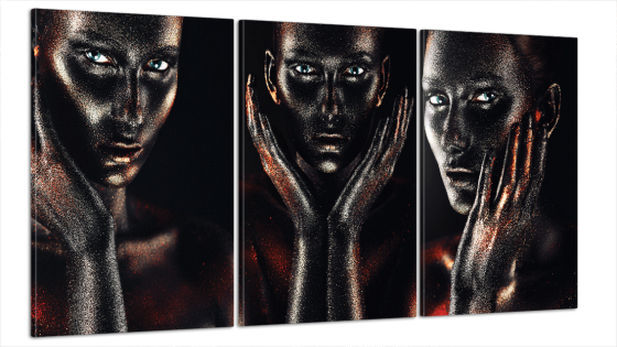 Модульна картина Абстракція Дівчина Блиск Art-37_B3 Київ