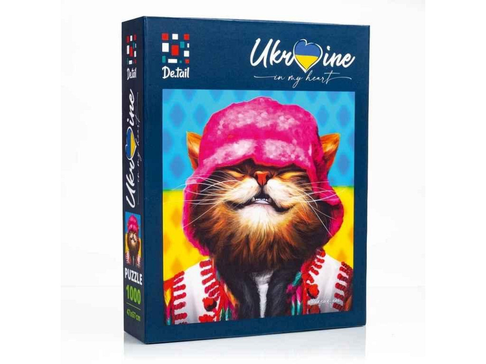 Пазли Smiling cat in pink hat DT1000-07 ТМ VLADI TOYS Київ - фото 1
