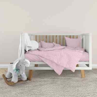 Детский постельный набор Home Line Горох розовый (розово-лиловый) (181498) Винница