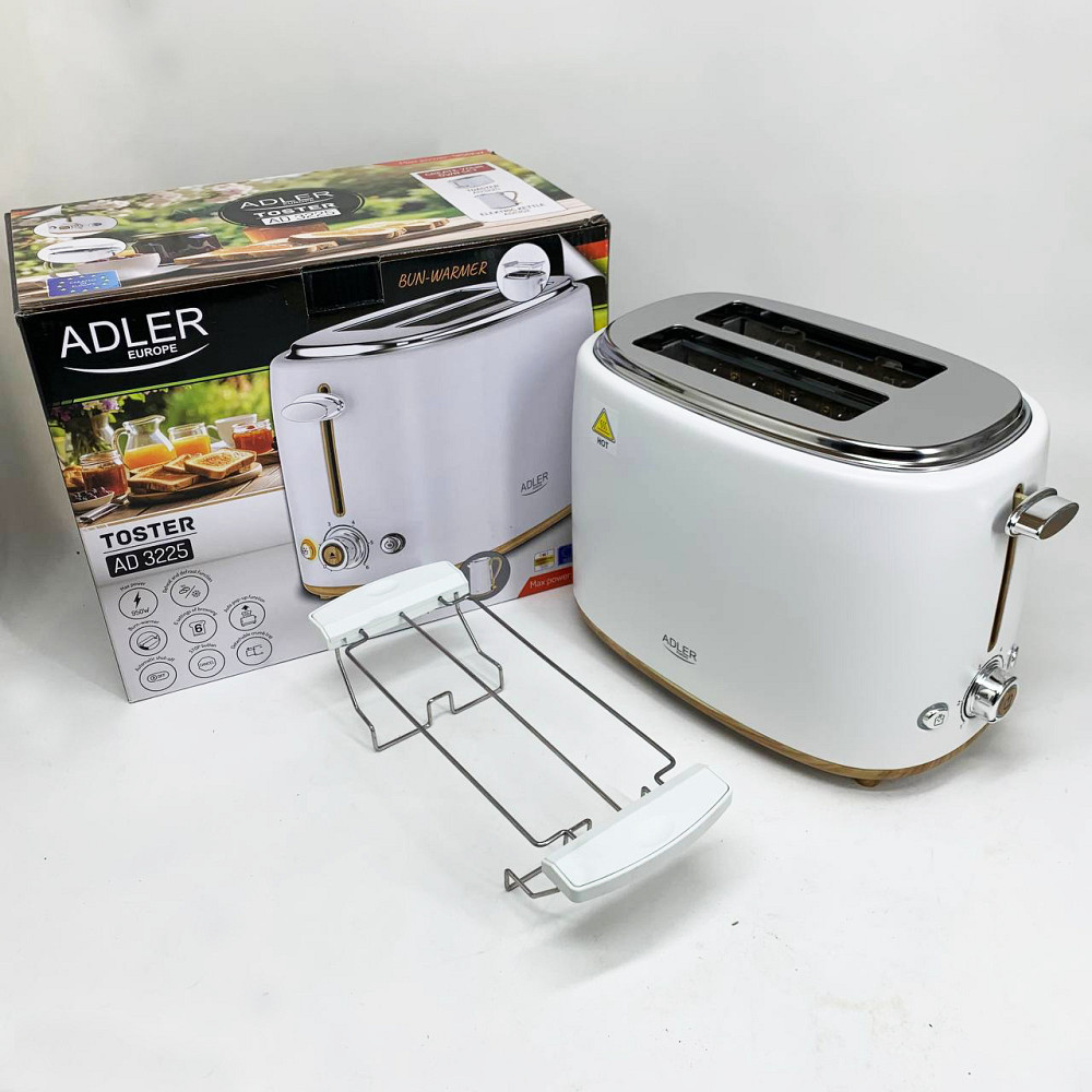 Тостер компактний, Тостер для смаження хліба, Тостер хороший в подарунок з лотком для крихт AM-59 Львів - фото 5