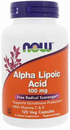 Альфа-ліпоєва кислота Now Foods Alpha Lipoic Acid 100 мг 120 вег капсул Київ