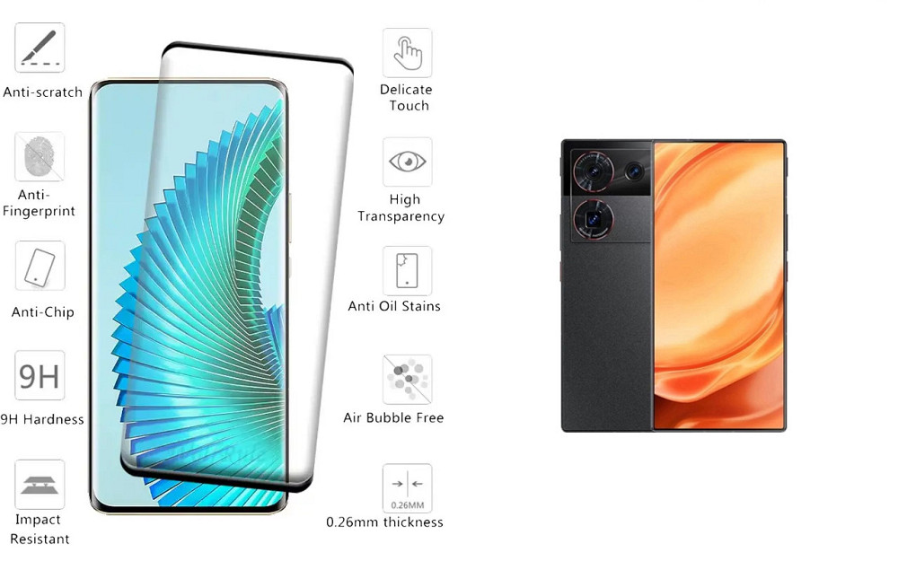 Захисне скло HyperGlass Pro для ZTE Nubia Z50 Ultra – максимальна чутливість та захист Київ - фото 2