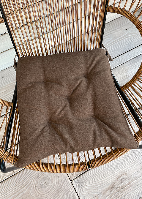 Подушка для стільців (38x38х5 см) Decorator Sawana колір світло-коричневий 84-115 Київ - фото 3