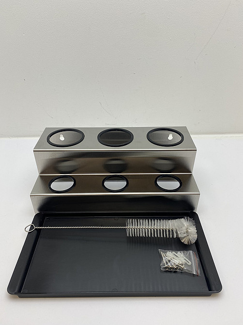 Сушарка посуду з тримачем під кришки. Тримач для пляшок з нержавіючої сталі 19255 Луцк - изображение 1