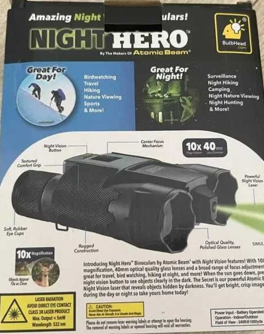 Игрушечный бинокль с лазерной ночной подсветкой Night Hero. Киев - изображение 4