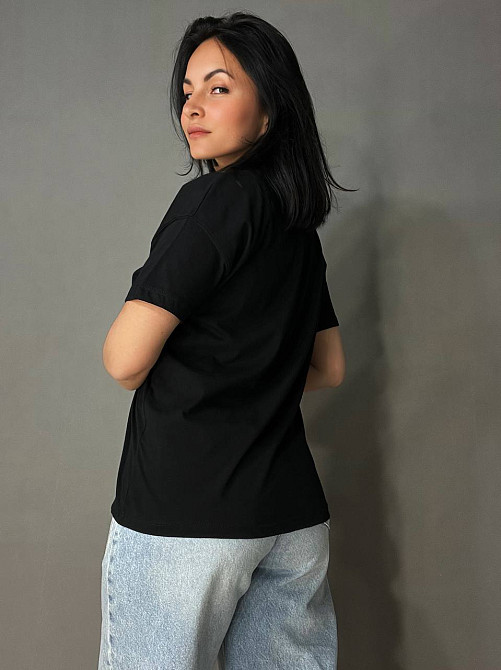 Футболка жіноча Pepper&mint BX24-68 з вишивкою ведмедики чорна, чорний, S Київ - фото 8