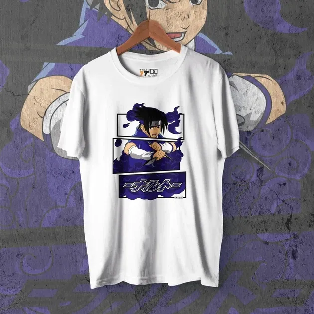 Футболка для подростка мальчика с принтом Наруто Саске Кид Размер 160 Anime10330 Днепр - изображение 1