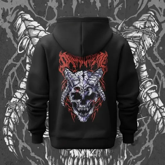 Худи мужское с принтом Demon Skul Размер 50 Anime1152 Днепр