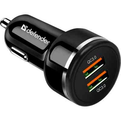 Зарядное устройство Defender UCA-80 black, 2xUSB, QC3.0, 36W (83832) Винница