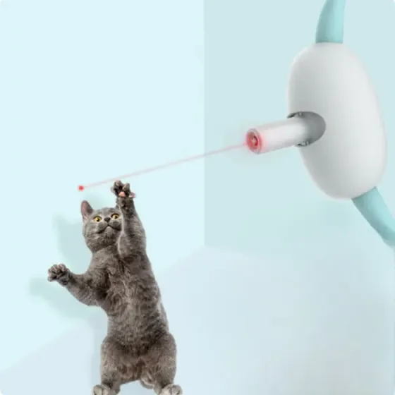 Умный лазерный ошейник для кошек и кошек Laser Collar интерактивная смарт со встроенным лазером Коломыя