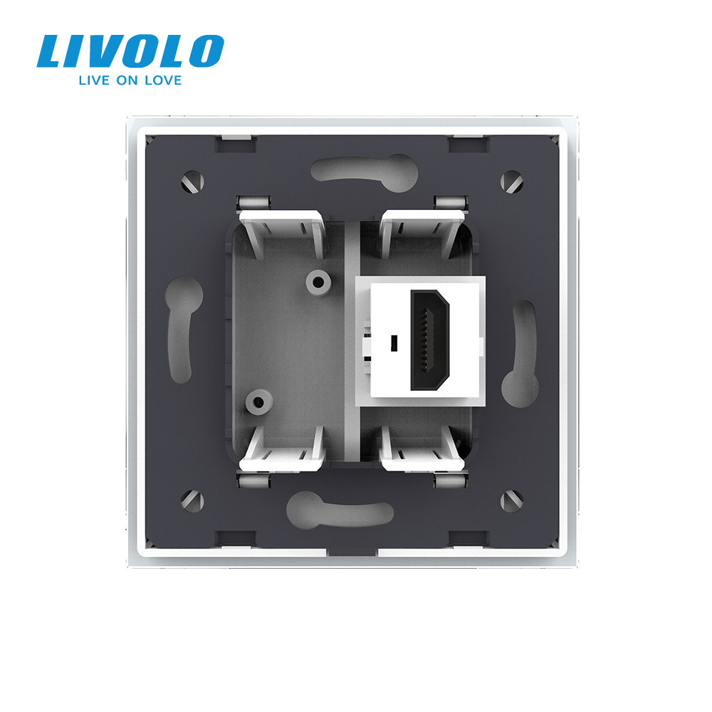 Розетка HDMI Livolo білий скло (VL-C7FCHD-1WP) Коломыя - изображение 10