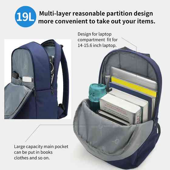 Рюкзак Tigernu T-B9017 15.6" Blue Київ