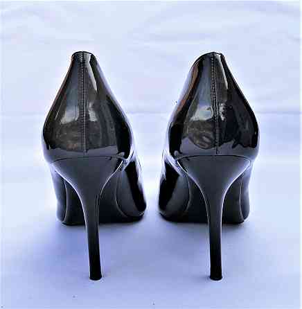 Жінці Чорні Туфлі на Каблуці Шпильке Лакові Кладочки (розміри: 37,38) - 3-1 Дніпро