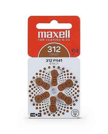 Батарейка MAXELL PR41 (312) 6BS ZINC AIR (M-790421.00.EU) (4043752334524) Киев