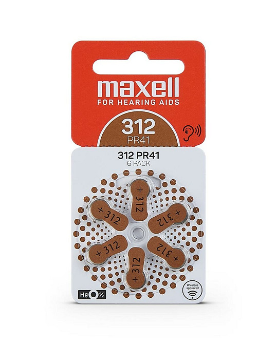 Батарейка MAXELL PR41 (312) 6BS ZINC AIR (M-790421.00.EU) (4043752334524) Киев - изображение 1