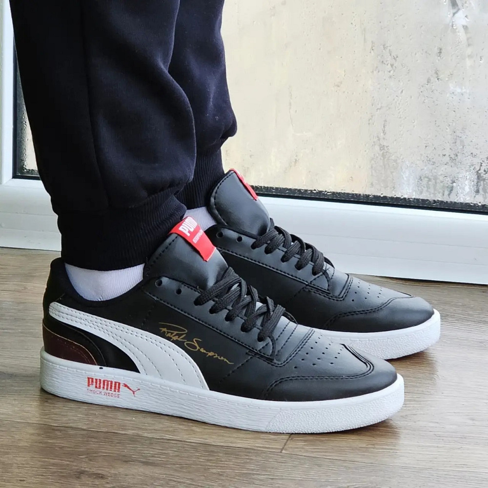 Кроссовки Мужские Puma Чёрные Кожаные Пума (размеры: 40,41,42) Днепр - изображение 3