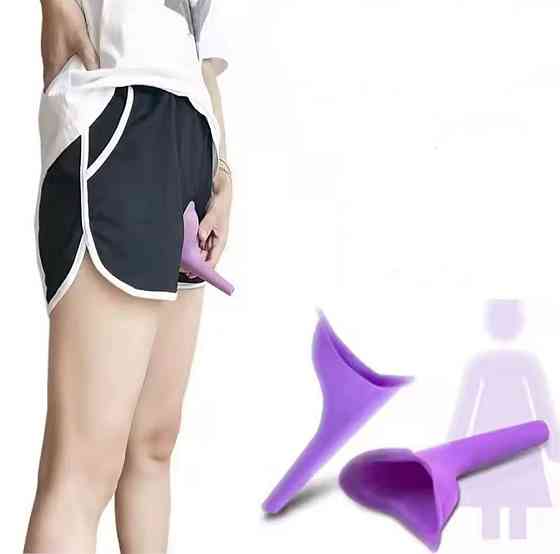 Силиконовый женский писсуар 15 см фиолетовый Киев