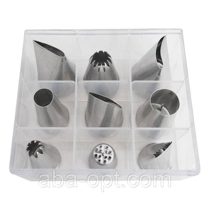 Насадки нержавіючі для кондитерських мішків (набір 9 шт) Одеса - фото 1
