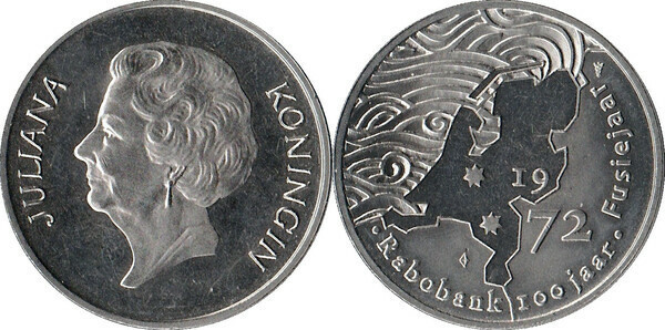 Нидерланды, 1972 Rabobank 100 jaar , Fusiejaar Полтава - изображение 1