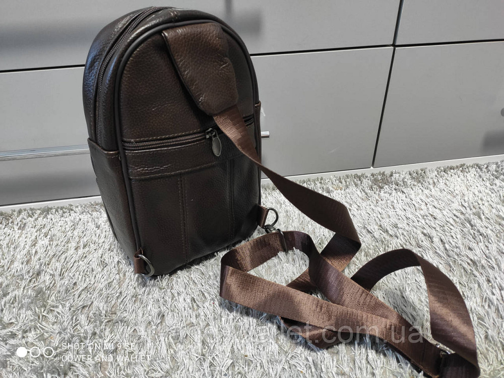 Мужская нагрудная сумка через плечо из натуральной кожи ST Leather Киев - изображение 5