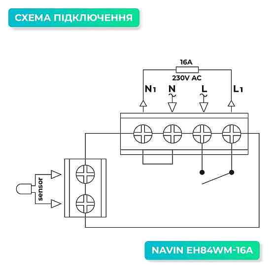 Терморегулятор механічний для теплої підлоги NAVIN EH84WM-16A, білий матовий ( 16840 ) Харків