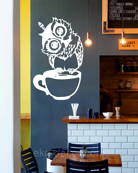 Настінний декор Панно «Сова кухня» Декор на стіну 110*67 см, Білий Київ - фото 8