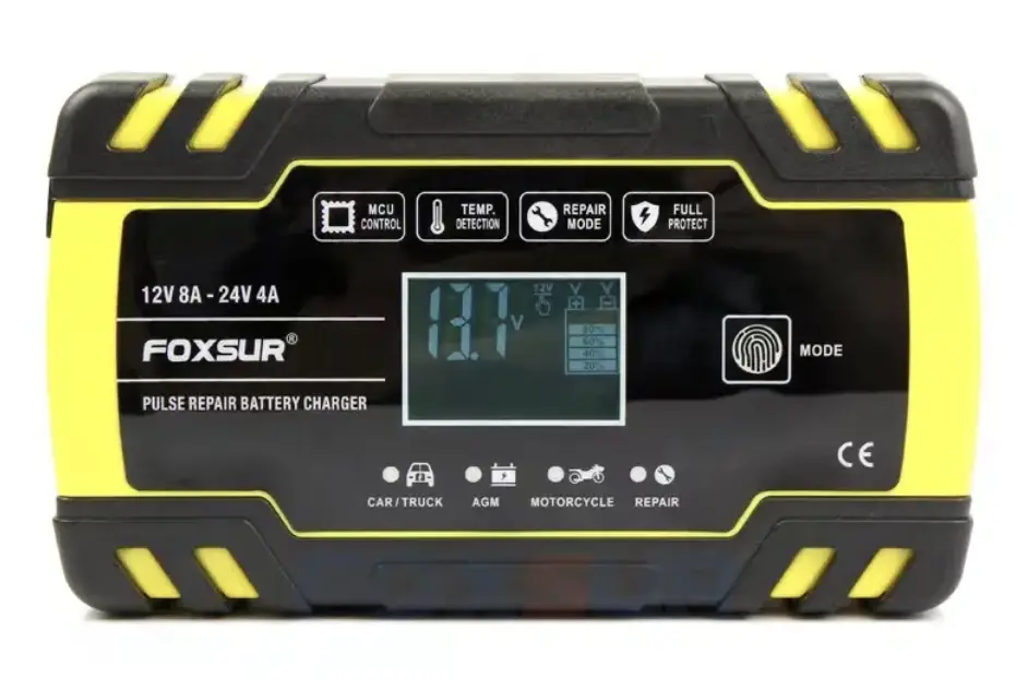 Зарядное устройство для автомобильного аккумулятора Foxsur 12V-8A/24V-4A 12V-8A Винница - изображение 3