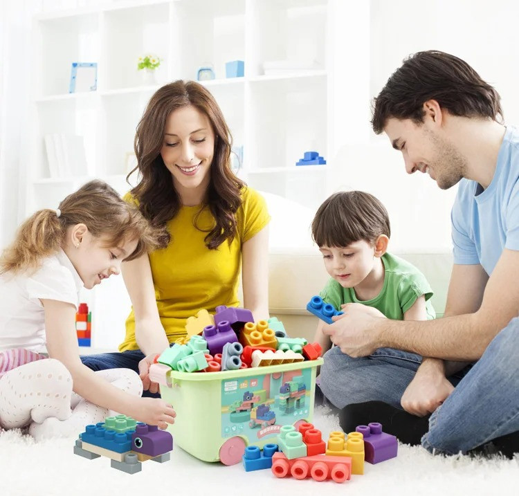 М'який силіконовий конструктор для дітей Soft rubber building blocks 40 шт Київ - фото 4