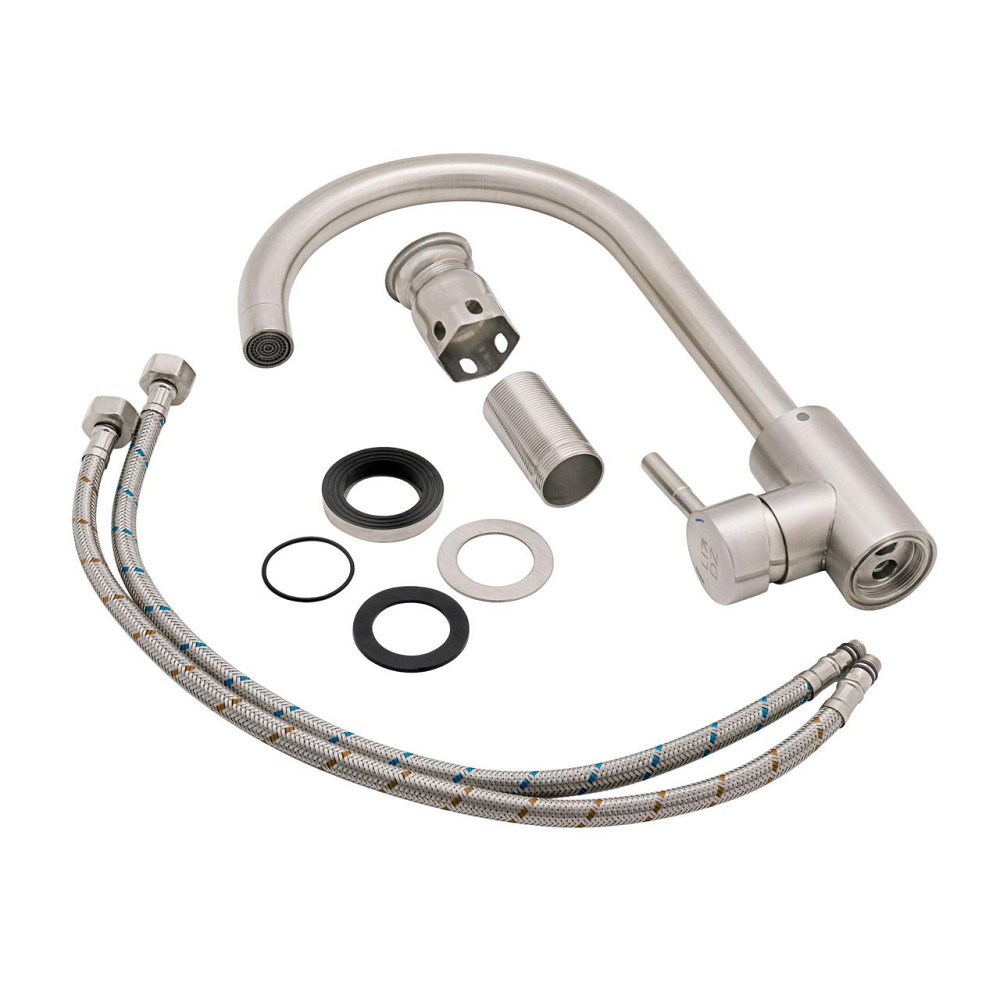 Смеситель для кухни Lidz Aria 015F (k35) LDARI015FNKS21689 Nickel Киев - изображение 6