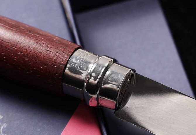 Складаний Ніж з чохлом Opinel "Inox Lux Bubinga box" No.08 (226086) Неіржавка сталь Нововолинськ - фото 5