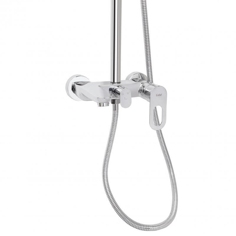 Душевая система универсальная Lidz Latwa 1030 Chrome на три потребителя (с изливом) из цинка Харьков - изображение 3
