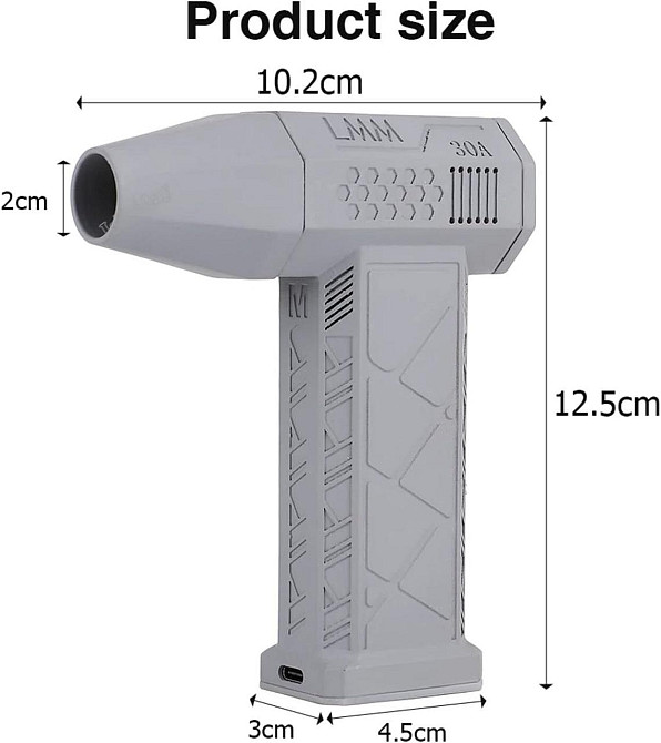 Турбовентилятор Turbo Fan LMM 30A 200W Сірий Київ - фото 9