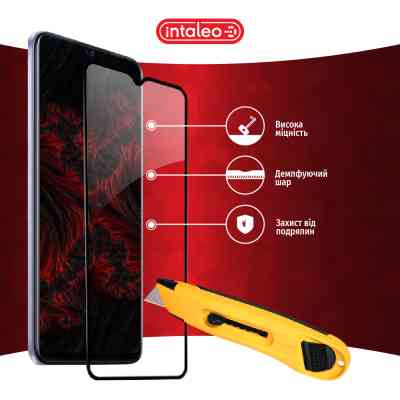 Стекло защитное Intaleo Full Glue Vivo Y21S Black (1283126527012) Винница