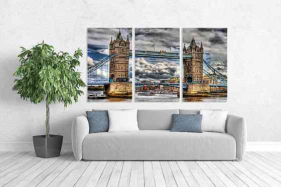 Модульная картина в гостиную / спальню   Тауерський міст   ART-002_3A 100х150 см Киев
