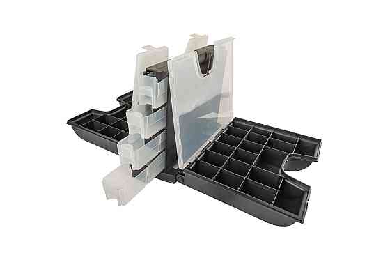 MASTERTOOL Органайзер двосторонній MASTERTOOL з ручкою 14" 360х290х195 мм 49 секцій 79-2101 Київ