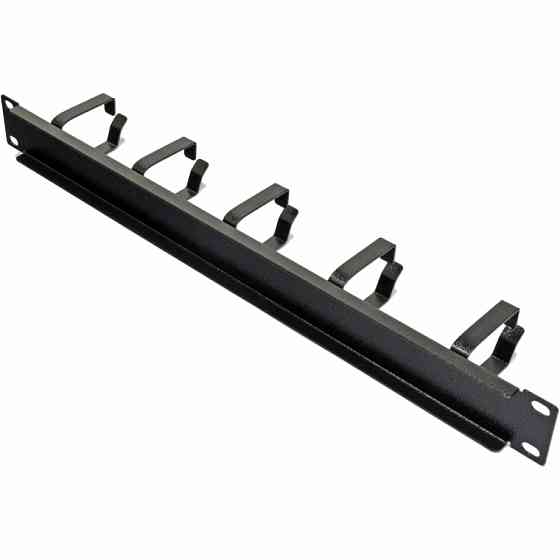 Кабельний організатор CMS 1U з 5 металевими кільцями, чорний Київ