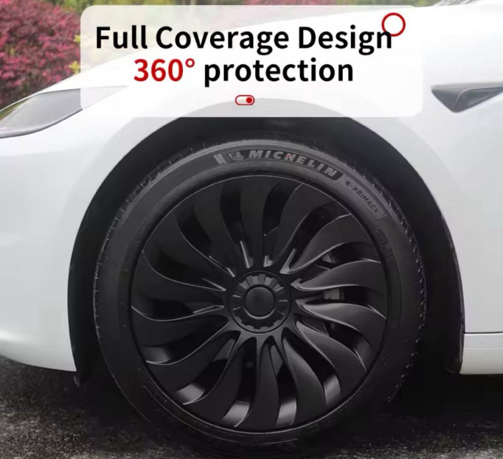 Комплект колпаков 4 шт для Tesla model 3 R19 на диски турбины Киев - изображение 4