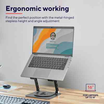 Підставка до ноутбука Trust Zeff Metal, до 16&quot;, gray (25482_TRUST) Вінниця