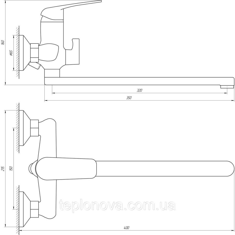 Смеситель для ванны Globus Lux Koln GLK-0208 Черновцы - изображение 5