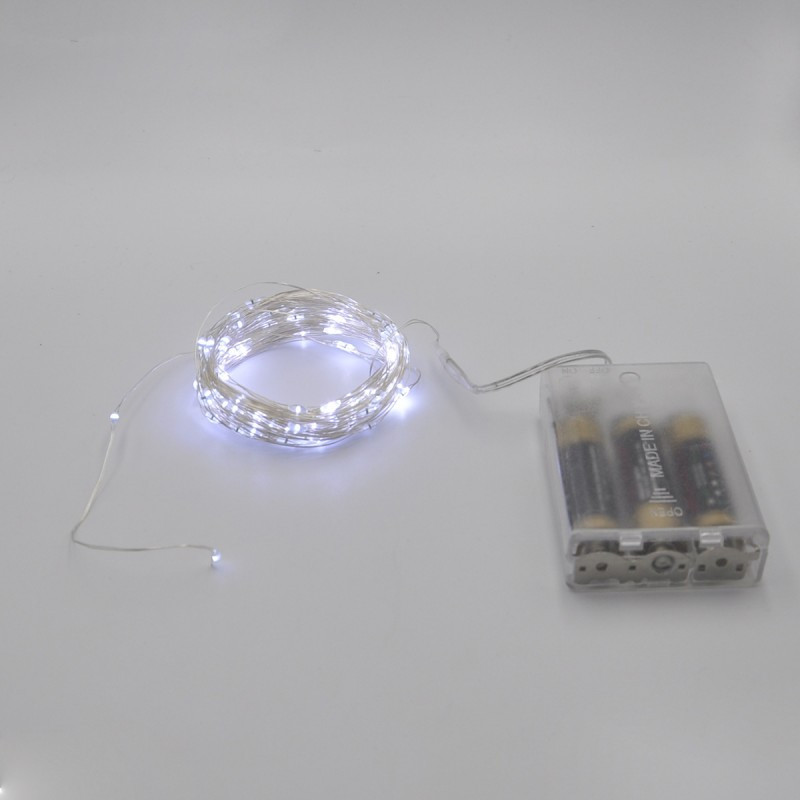 Гірлянда-роса (Copper Wire) 100W-1 Battery внутрішня, пров.: прозорий, (Білий) 7291 Одеса - фото 1