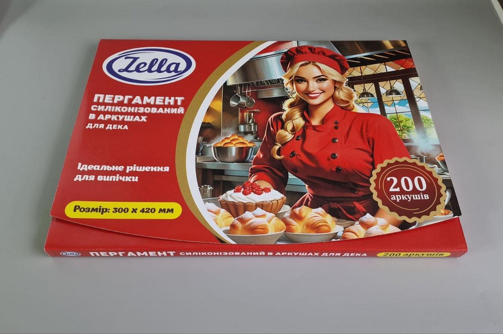 Пергамент для випікання (200листів) 30*42 білий силіконовий (1 пачка) Харків - фото 2