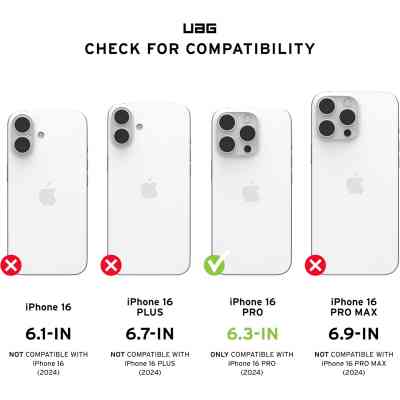 Чехол для мобильного телефона UAG iPhone 16 Pro Plyo Magsafe LE Maroon/Yellow Ombre (114480114780) Винница